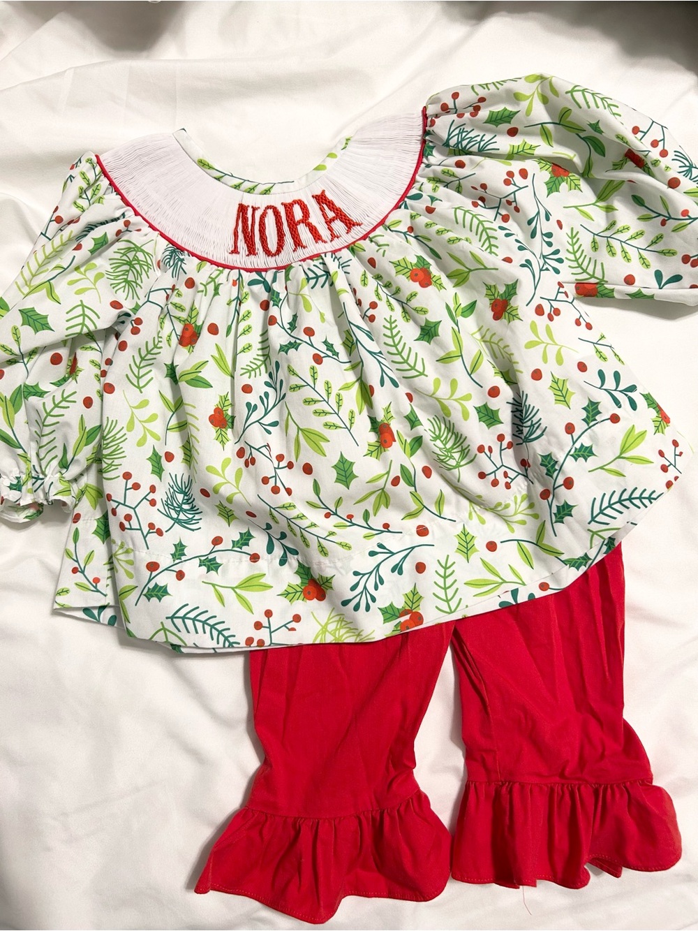 Smocked Nora Christmas Outfit